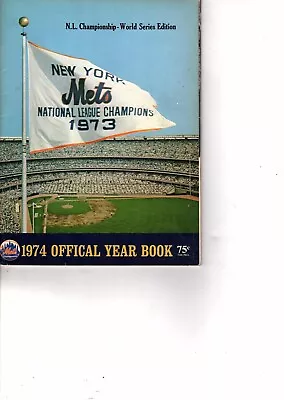 New York Mets 1974 Vintage MLB Yearbook World Series Edition (bk • $35