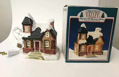 Vintage Christmas Valley Lighted Victorian House 1991 Seasonal Specialties • $44.25