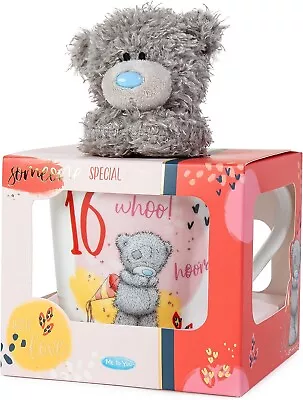 Me To You Bear 16th Birthday Mug Ceramic & Plush Gift Set • £14.95