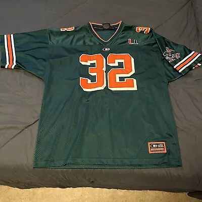 University Of Miami Hurricanes Football Jersey (Vintage/XXL) Stitched • $17.99