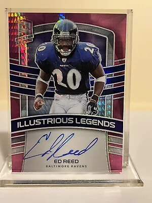 2021 Panini Spectra Football Legends Auto Ed Reed 1/8 • $125