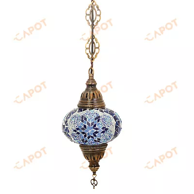 £48.95 • Buy Turkish Moroccan Mosaic Ceiling Hanging Pendant Light Fixture Lamp Lantern