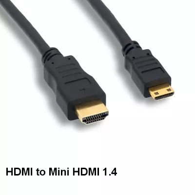 KNTK 10ft Mini HDMI To HDMI 1.4 Cable 4K 3D W/ Ethernet Display Digital Camera • $12.07