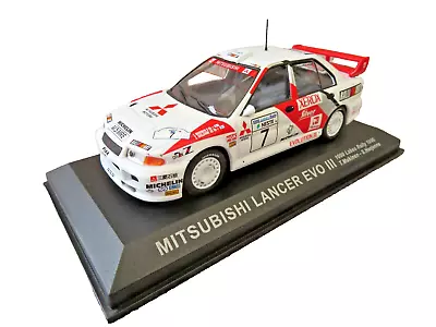 IXO 1:43 Model Mitsubishi Lancer Evo III 1000 Lakes Rally 1996 Makinen Harjanne • £17.95