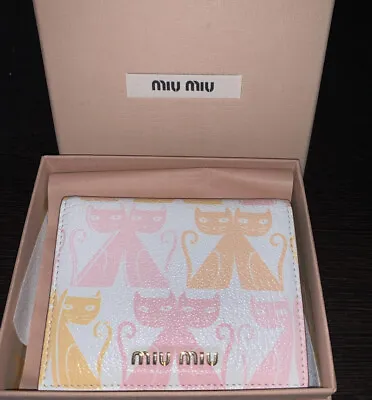 Miu Miu Madras Cat Print Purse/wallet • £260