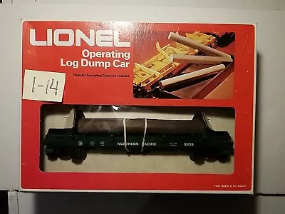 O Scale Lionel 6-9238 Operating Log Dump Car Northen Pacific New/Original Box  • $28.95