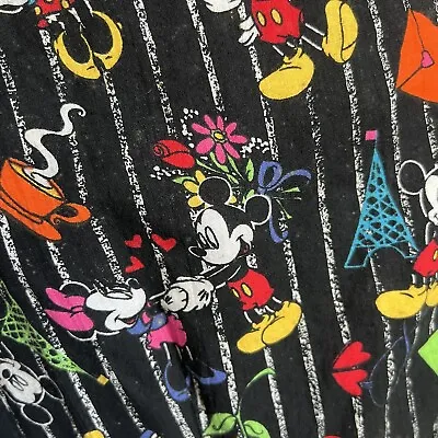 Vtg DISNEY Mickey Unlimited Size 22W Minnie Mickey Mouse Vest Made In USA • $22.46