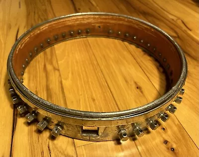 Vintage 10 5/8 In. 38 Bracket Spun-over Banjo Hoop-pot W/ Tension Hoop Parts • $69