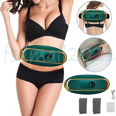 Electric Vibration Slimming Waist Massager Shaped Weight Loss Fat Burning Belt • $22.81