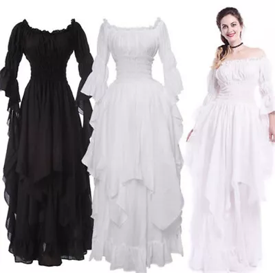 Victorian Medieval Dress Renaissance Gothic Women Cosplay Costume Princess Gown • £20.34