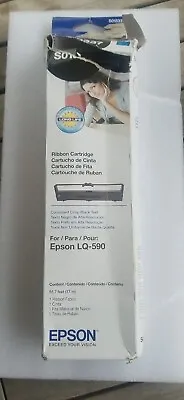 Genuine Epson S015337 Black Fabric Printer Ribbon Cartridge For CART-LQ-590 • $15