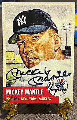 1953 Mickey Mantle Topps 82 Auto • $510