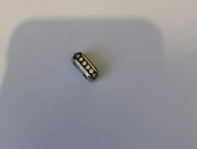 Genuine Pandora Silver Double Diva Clip Charm Clear CZ  S925 ALE RARE • £45