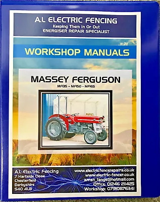 Massey Ferguson Workshop ManualMF135MF150MF165 SeriesFree Postage • £39.99