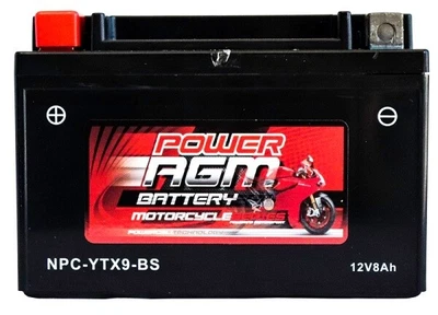 $39.95 • Buy Power AGM 12V 10AH 150CCAs Motorcycle Battery NPC-YTX9-BS Bike Scooter Jet Ski