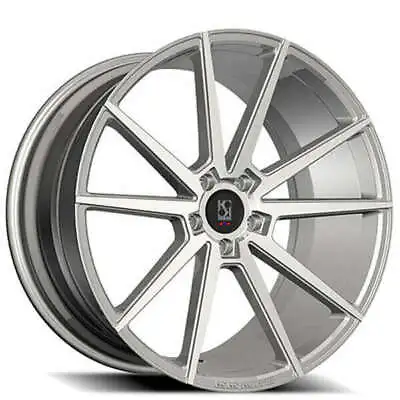 (4) 22  Koko Kuture Wheels Le Mans Silver Machined Rims (B43) • $2800