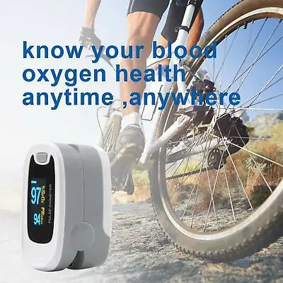 CMS50NA FingerTip Pulse Oximeter Blood Oxygen Meter SpO2 Heart Rate Monitor Grey • $4.25