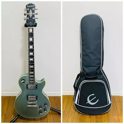 Electric Guitar Epiphone Les Paul Custom Pro Block Inlay With Soft Case • $801