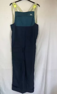 Helly Hansen Waterproof Trousers Sailing Bib Salopettes Size Medium Mens Vintage • £35