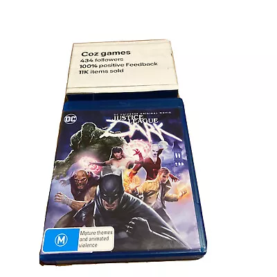 $23 • Buy Justice League - Dark BLU RAY 2017 DC Animated Superhero Action Movie Region B