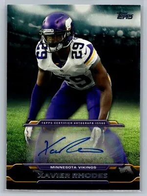 2014 Topps Signatures Xavier Rhodes Auto Minnesota Vikings #TA-XR • $9.99