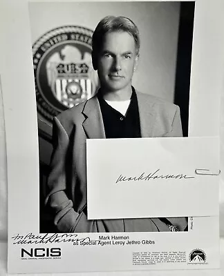 Mark Harmon NCIS B/W Picture & Signature On Index Card Original 2004 • $55