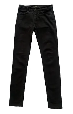 JAEGER Women’s Black Skinny Jeans Uk 8 Mid Rise Waist 28” Inside Leg 30” • £12.97