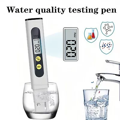 TDS Meter Digital Tester Pen Aquarium Pool SPA Water Quality Monitor Portable • $12.79