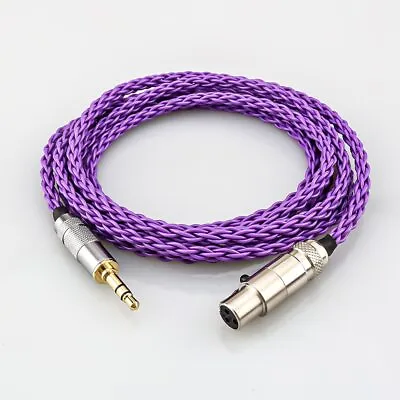 8Core Audio Headphone Upgraded Cable 3.5mm Stereo To Mini XLR For AKG Q701 K240S • $14.10