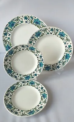 Vtg Midwinter Spanish Garden  Plate White Blue Flowers Floral Retro- Pick Size • £14