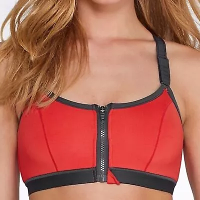 Natori Wire-Free Firm Control Sports Bra In Tiger Lily Size 38D NWT • $59.96