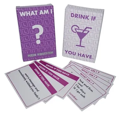 Hen Night Party Games -  WHAT AM I ? /  DRINK IF YOU HAVE ....•:* 2 GAMES *:•. • £4.99