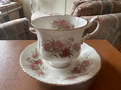 Vintage Paragon Fine Bone China Tea Cup Saucer 'english Flowers Sweet William ' • $35