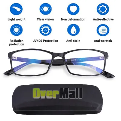 Anti Blue Light Reflecter Computer Gaming Readers Glasses UV Blocking Protection • $13.64