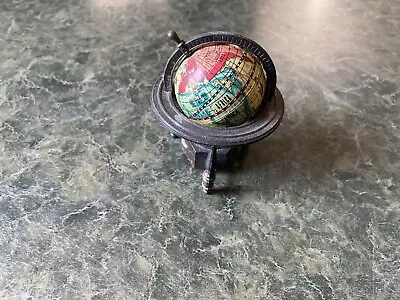 Vintage Miniature Die-Cast Globe Pencil Sharpener Antique Finish From Hong Kong • $9.99