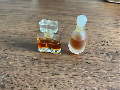 Vintage Estee Lauder Private Collection And White L Mini Glass Perfume Bottles • $4.87