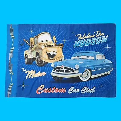 Disney Cars Standard Cotton Pillowcase Tow Mater & Lightning McQueen Car Club • $8