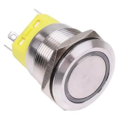 Momentary / Latching 22mm Illuminated Metal Vandal Push Button Switch 12V • £3.79