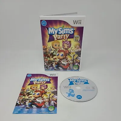 My Sims Party Wii Game Complete With Manual Tested Rated E Working • $7.49