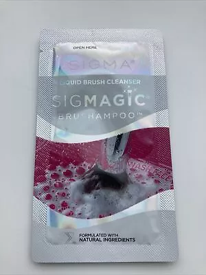 Sample: Sigma Sigmagic Brush Shampoo (0.25 Fl.oz. / 7.5ml) • $6.75