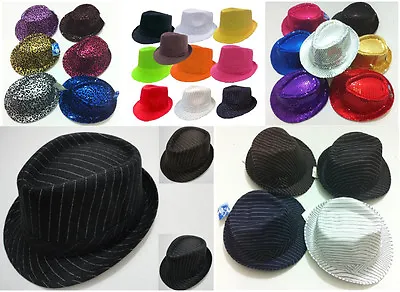 Fedora Hat Trilby Gangster Cuban Style  Hat Mens Womens - Many Styles • $10.03