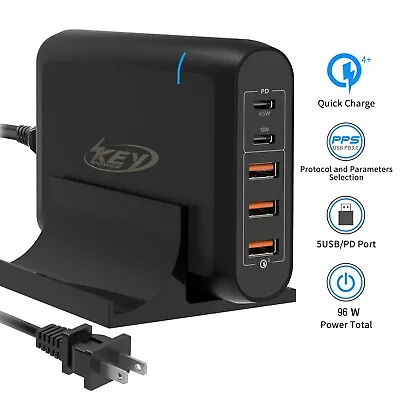 Multi-Port Type C USB-C Quick Charger 3.0 Power Charging Station S10 S10+ S10E • $37.49