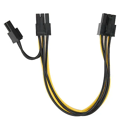 £2.58 • Buy 2Pcs 6 Pin Male To 8 Pin (6+2) Male PCIe Adapter Power Cable Graphics