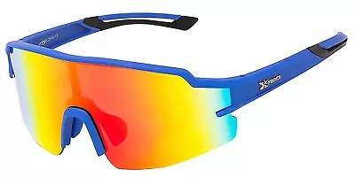 Oversized One Piece Blade Sports Shield Baseball Cycling Sunglasses Mirror XF09 • $10.95