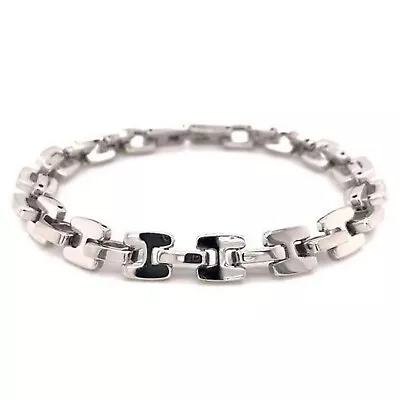 Mariner Bracelet Mens Silver Stainless Steel Nautical Modern Link Wristband 9  • $29.99