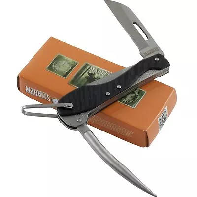 Marbles Marlin Spike Folder Black G10 Handles Folding Pocket Knife MR384 • $8.45