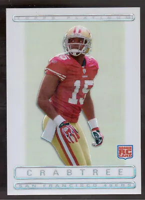 2009 Topps Platinum #131 Michael Crabtree Rookie White Refractor #337/499 • $2.95