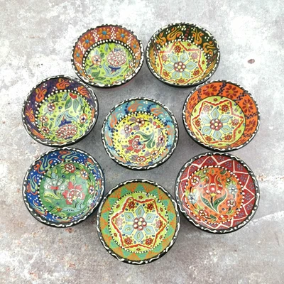 £3.49 • Buy Hand Painted Ceramic Bowls(8 Cm) - Handmade Turkish Pottery