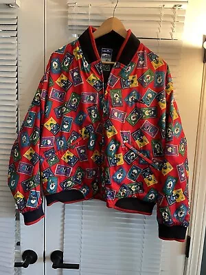 Vintage Ellesse Reversible Jacket Golf Jacket Coat All Over Print Medium M • $49.99