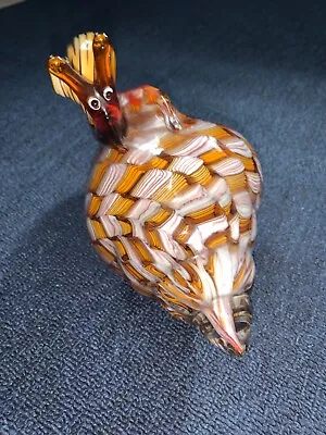 Glass Art Murano Style Conch Sea Shell Snail Blown Sculpture Handblown 10”x 6” • $4.99